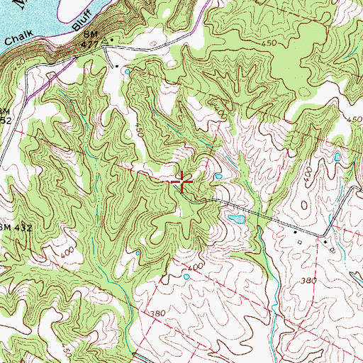 Topographic Map of Columbus Division, KY