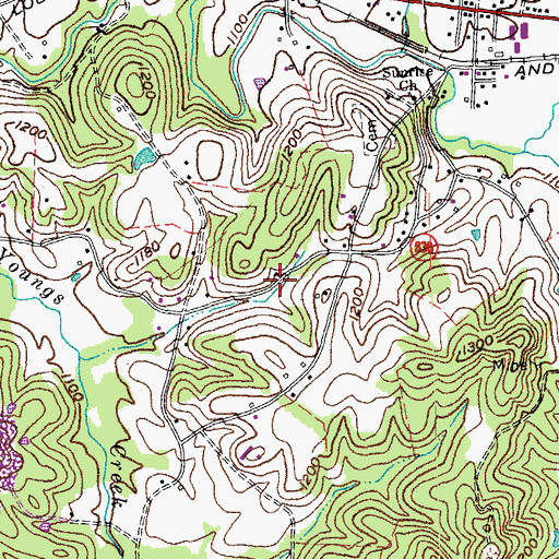 Topographic Map of Corbin Division, KY