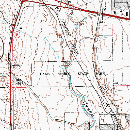 Topographic Map of Williams Creek, CO