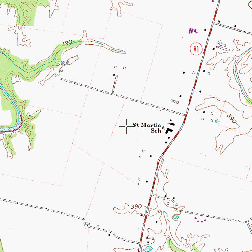 Topographic Map of Utica-Stanley Division, KY
