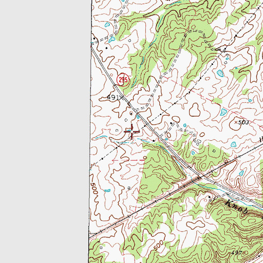 Topographic Map of Eddyville Division, KY