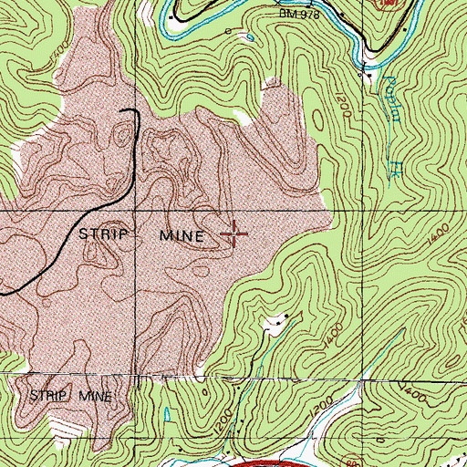 Topographic Map of Emmalena Division, KY