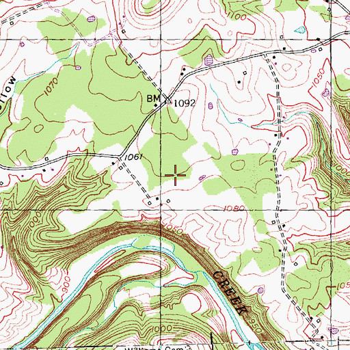 Topographic Map of Eubank Division, KY