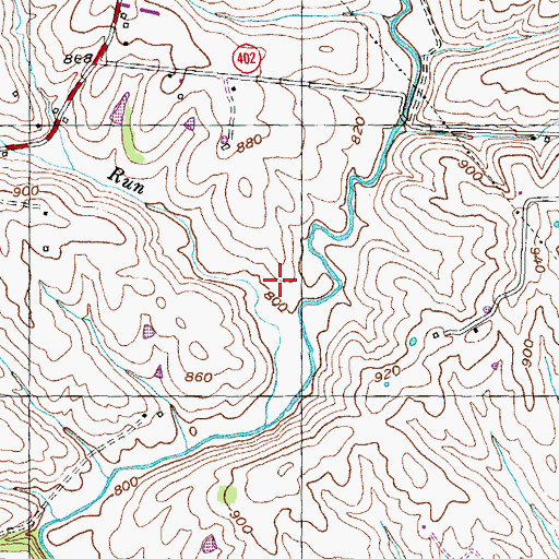 Topographic Map of Flemingsburg Division, KY