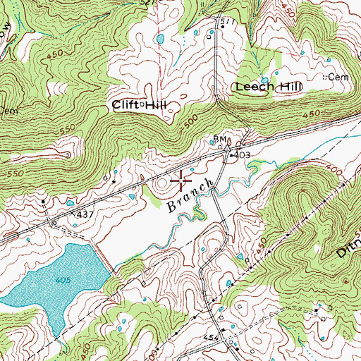 Topographic Map of Fredonia Division, KY