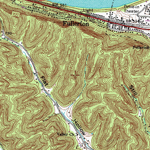 Topographic Map of South Shore Division, KY