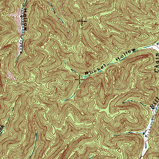 Topographic Map of Garrison Division, KY