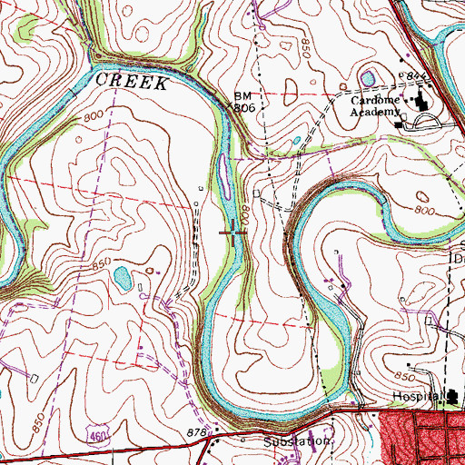 Topographic Map of Georgetown Division, KY