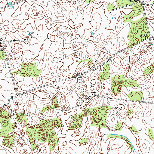 Topographic Map of Alvaton Division, KY