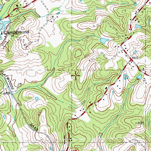 Topographic Map of Grants Lick Division, KY