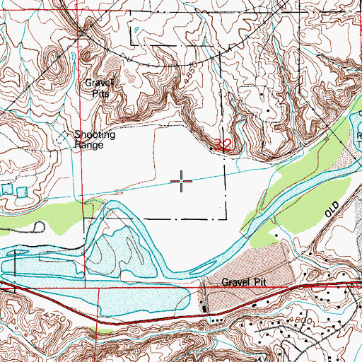 Topographic Map of West Pueblo Ditch, CO