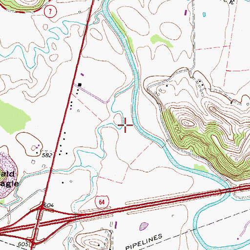 Topographic Map of Grayson Division, KY