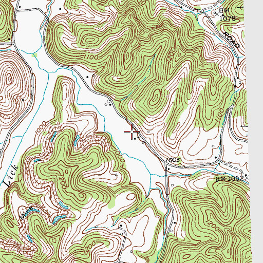 Topographic Map of Greenmount-Langnau Division, KY