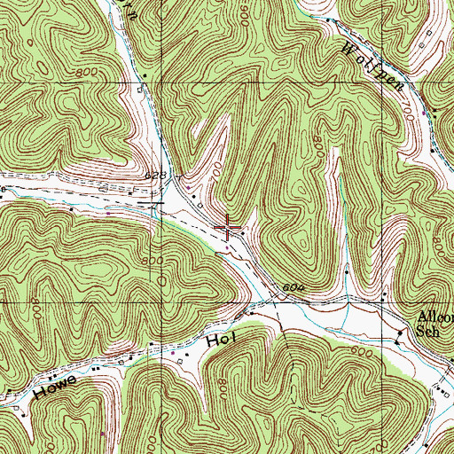 Topographic Map of Greenup Division, KY