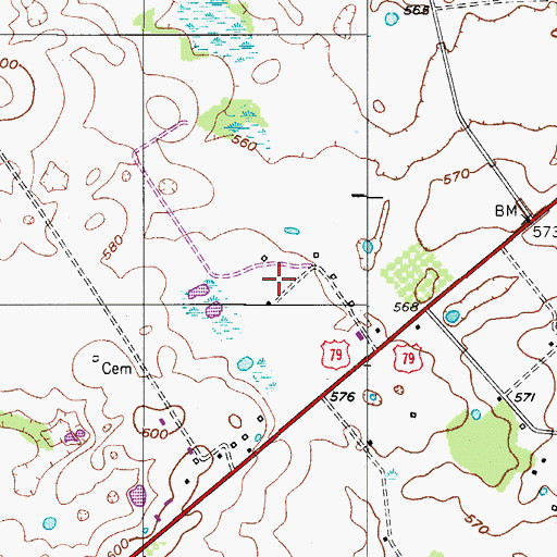 Topographic Map of Guthrie Division, KY