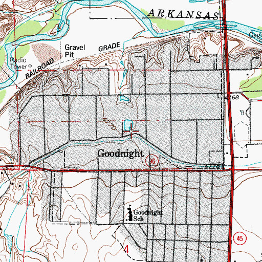 Topographic Map of Goodnight, CO
