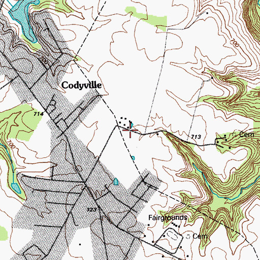 Topographic Map of Hardinsburg Division, KY