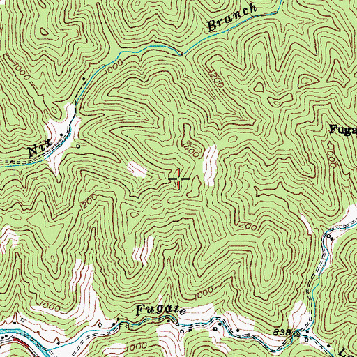 Topographic Map of Hardshell Division, KY
