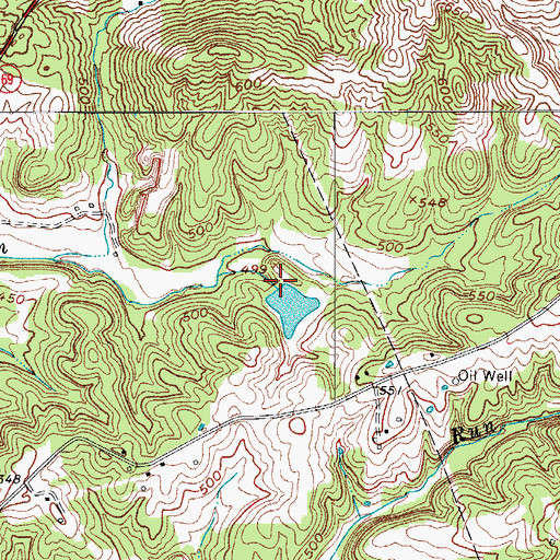 Topographic Map of Hartford Division, KY