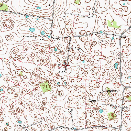 Topographic Map of Hiseville Division, KY