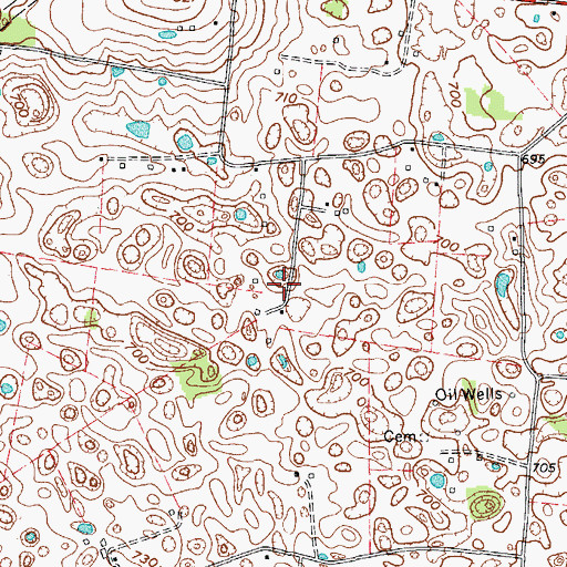 Topographic Map of Hiseville Division, KY