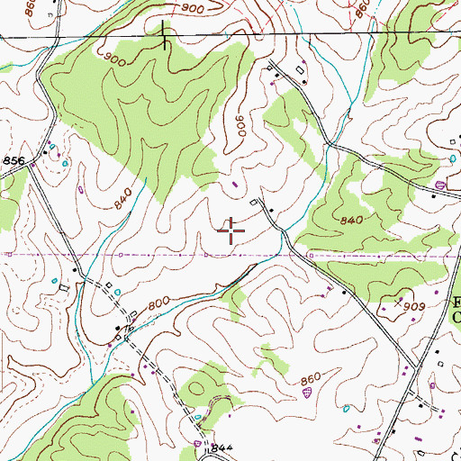 Topographic Map of Hodgenville Division, KY