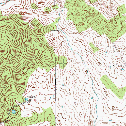 Topographic Map of Irvington Division, KY