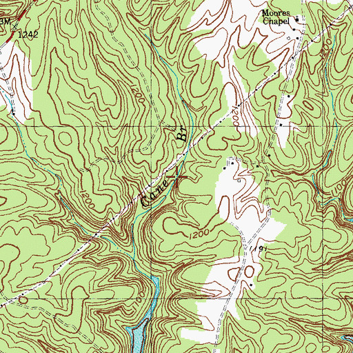 Topographic Map of Keavy Division, KY