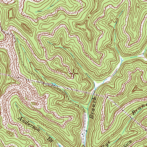 Topographic Map of Krypton Division, KY