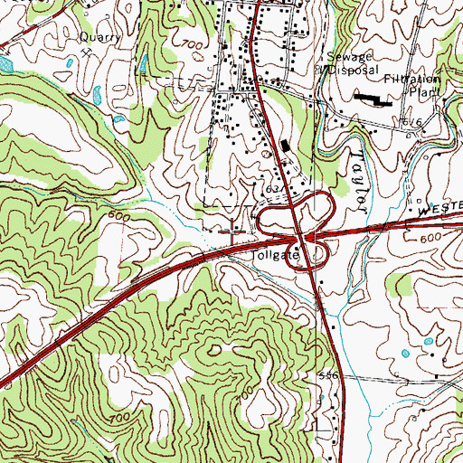Topographic Map of Leitchfield Division, KY