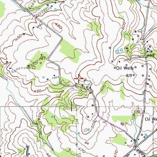 Topographic Map of Lewisburg Division, KY