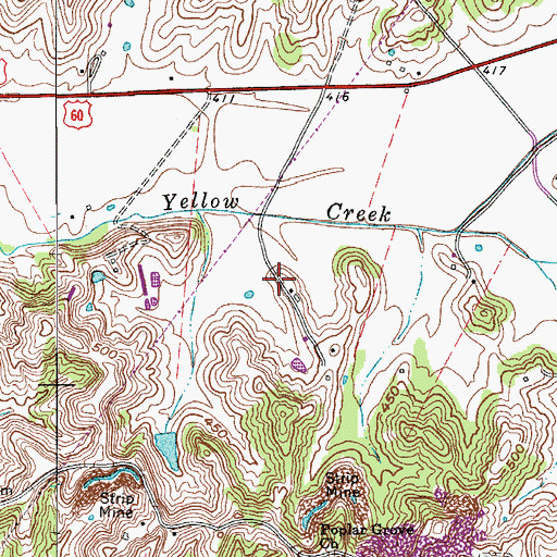 Topographic Map of Lewisport Division, KY