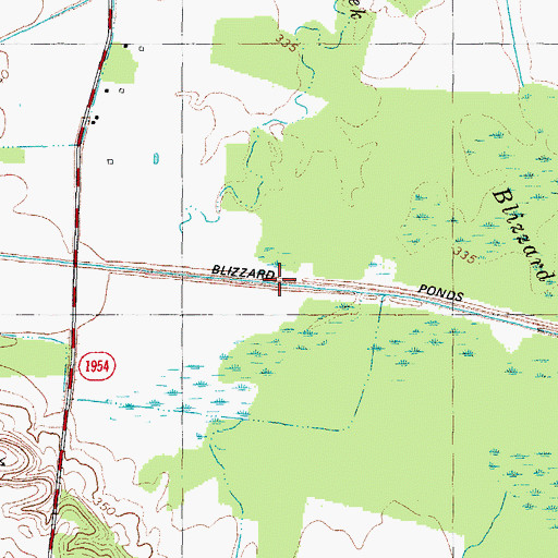 Topographic Map of Saint Johns-Freemont Division, KY