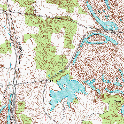Topographic Map of McHenry-Rockport Division, KY