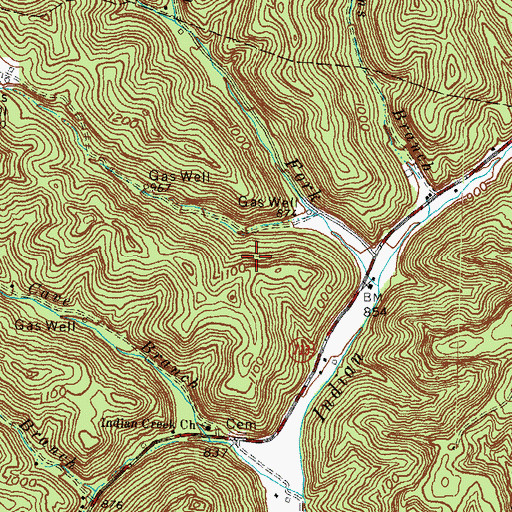 Topographic Map of West Menifee Division, KY