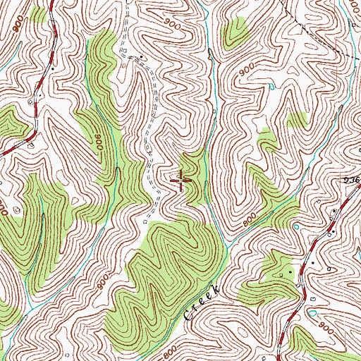 Topographic Map of Mount Olivet Division, KY