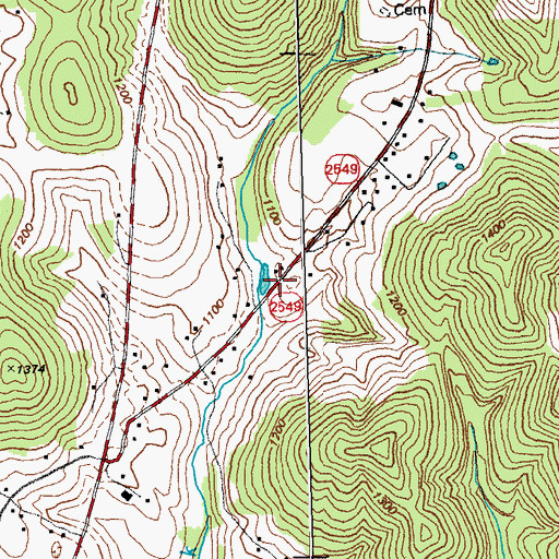 Topographic Map of Mount Vernon Division, KY