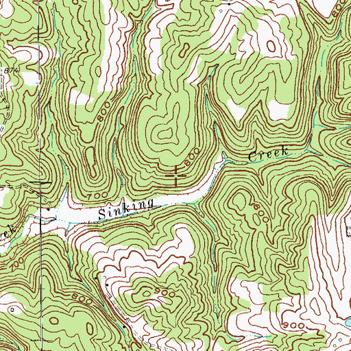 Topographic Map of Munfordville Division, KY