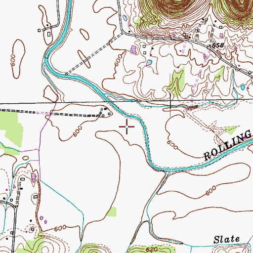 Topographic Map of New Market Division, KY