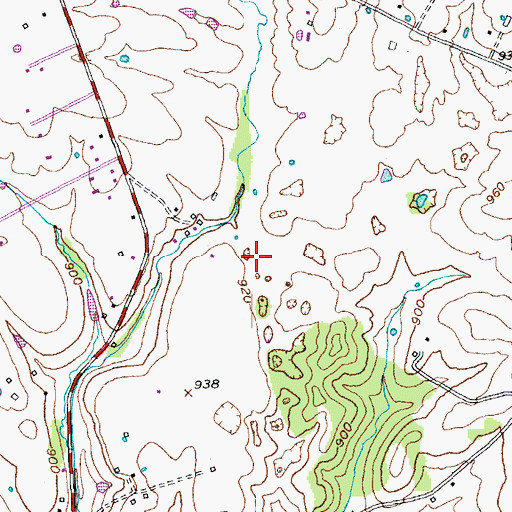 Topographic Map of Nicholasville Division, KY