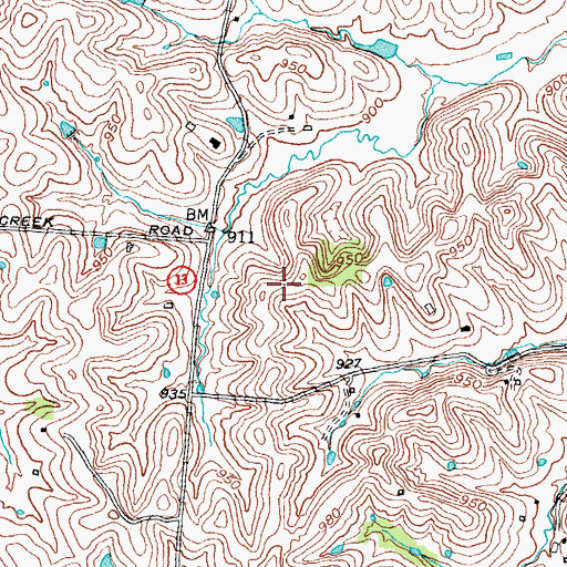 Topographic Map of North Middletown Division, KY