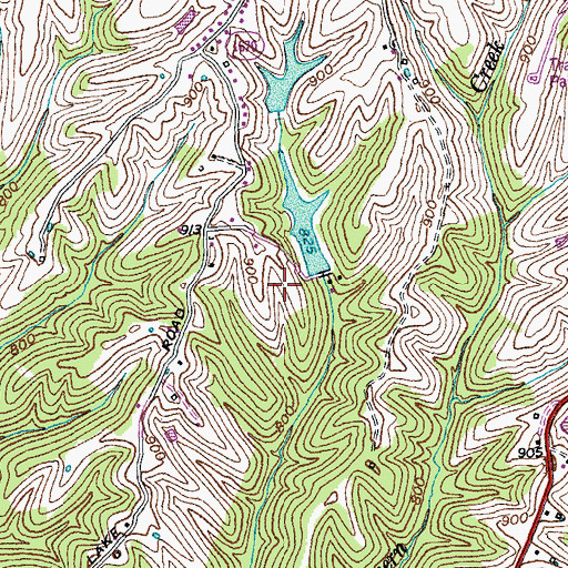 Topographic Map of Owenton Division, KY