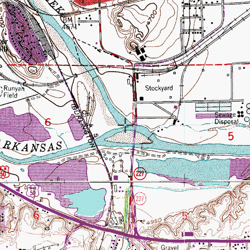 Topographic Map of Fountain Creek, CO