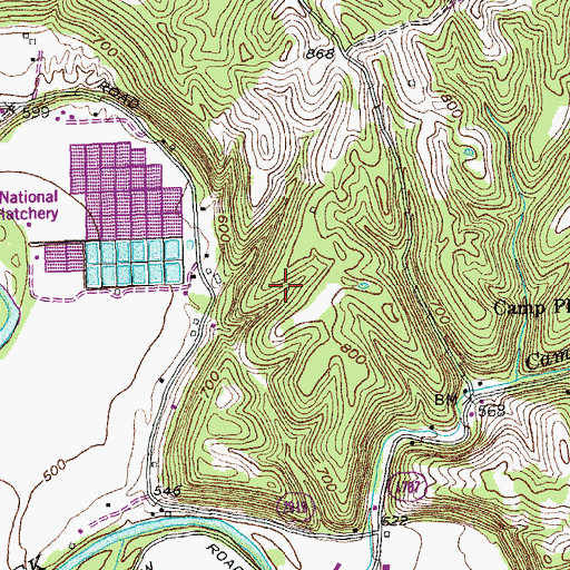 Topographic Map of Peaks Mill Division, KY
