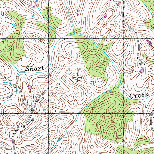 Topographic Map of Goforth-Locust Grove Division, KY