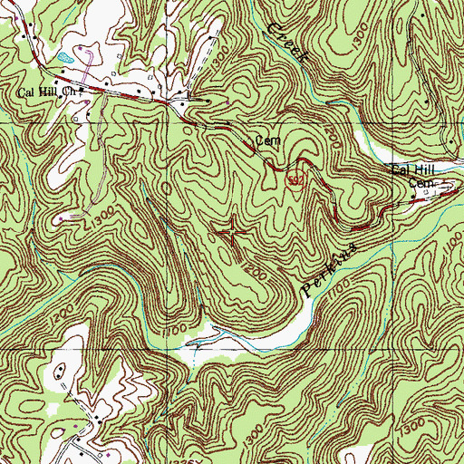 Topographic Map of Pine Knot Division, KY