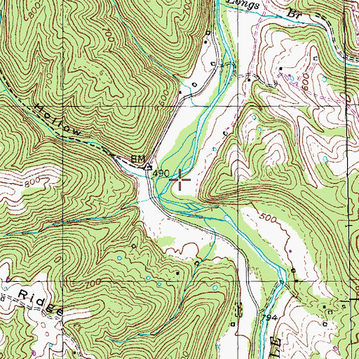 Topographic Map of Pleasureville Division, KY