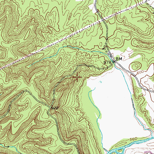 Topographic Map of Raywick Division, KY