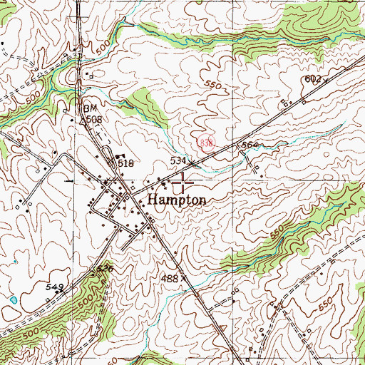 Topographic Map of Salem Division, KY