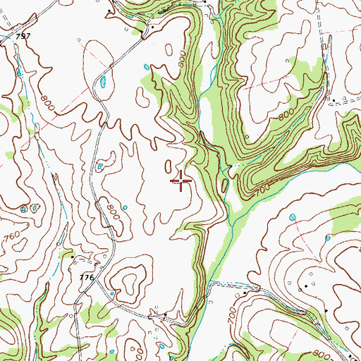 Topographic Map of Saloma Division, KY